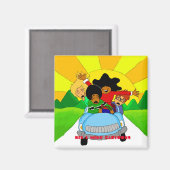 Aimant "Le lecteur" (Recto/Verso)