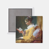 Aimant Le lecteur, Fragonard (Recto/Verso)