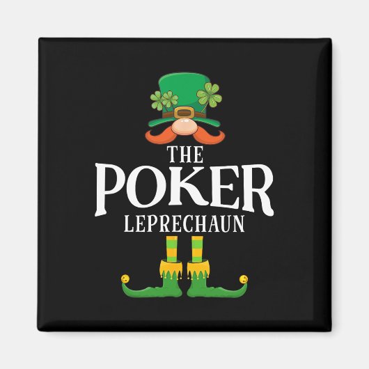 Aimant Le Leprechaun de Poker Saint-Patrick Matching (Devant)