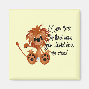 Aimant Le lion de bébé m'entendent hurler des T-shirts et