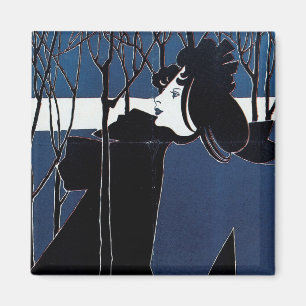 Aimant Le livre de poche ~ Dame bleue