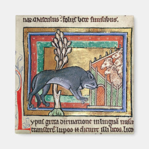 Aimant Le loup de milliseconde Roy A en dehors d'un