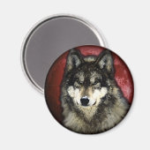 Aimant Le loup tranquille (Recto/Verso)