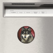 Aimant Le loup tranquille (In Situ (Lave-vaisselle))