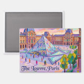 Aimant Le Louvre France (Recto/Verso)