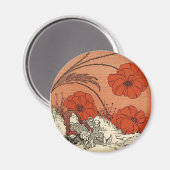 Aimant Le magicien d'Oz Dorothy et Toto dans les pavots (Recto/Verso)