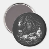 Aimant Le Magicien Étudiant le Grimoire — par BurnsInHell (Recto/Verso)