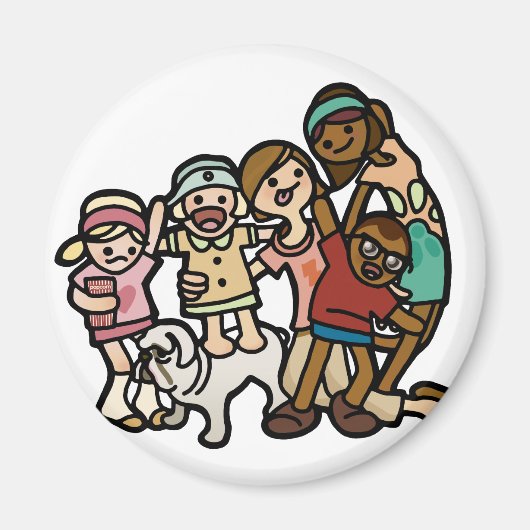 Aimant le magnétisme familial. (Devant)