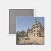 Aimant Le magnifique Château de Pressac et son jardin (Recto/Verso)