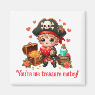 Aimant Le magnifique pirate de la Saint Valentin