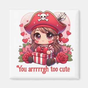Aimant Le magnifique pirate de la Saint Valentin