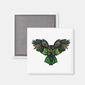 Aimant Le majestic Emerald Owl (Recto/Verso)