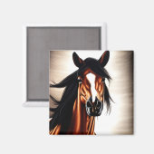 Aimant Le Majestic Mustang - L'Esprit De Liberté (Recto/Verso)