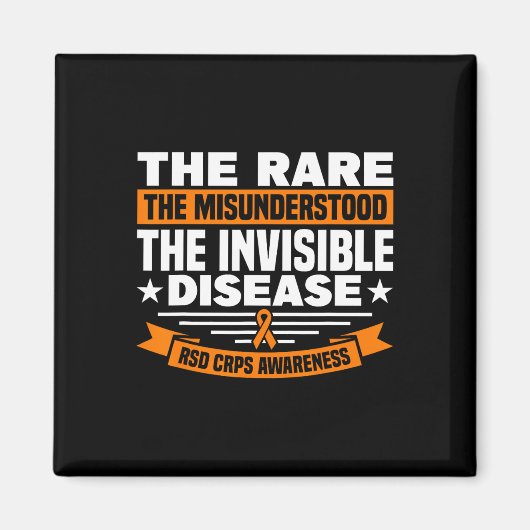 Aimant Le mal compris de la maladie invisible RSD CRPS A (Devant)