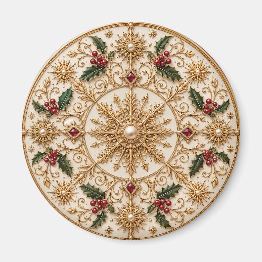 Aimant Le Mandala Impérial d'Hiver (Devant)