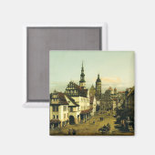 Aimant Le Marché de Pirna par Bernardo Bellotto (Recto/Verso)