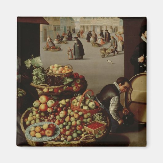 Aimant Le marché des fruits (Devant)