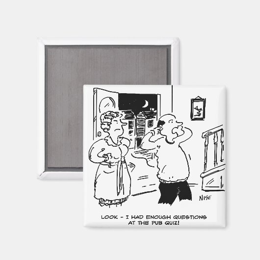 Aimant Le mari ne veut pas remettre en question (Recto/Verso)