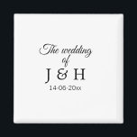 Aimant Le mariage d'ajouter le nom du couple date de la l<br><div class="desc">Pour les amoureux comme nous</div>