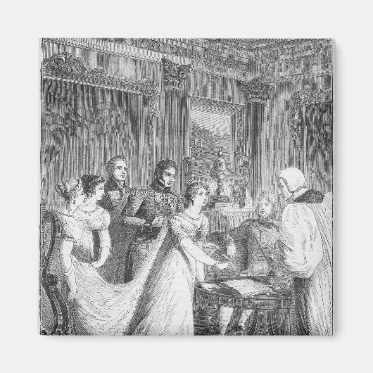 Aimant Le mariage de la princesse Charlotte de (Devant)