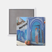 Aimant Le Maroc chefchaouen cadeau (Recto/Verso)