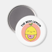 Aimant Le meilleur citron amusant citron (Recto/Verso)