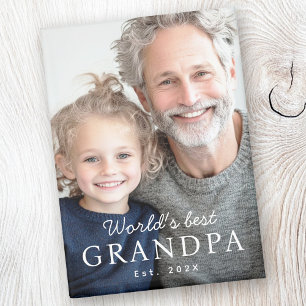 Aimant Le meilleur grand-père du monde photo de l'année d