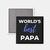 Aimant Le meilleur papa du monde (Recto/Verso)