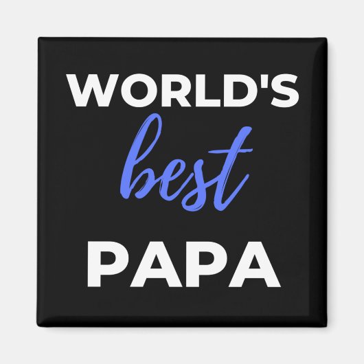 Aimant Le meilleur papa du monde (Devant)