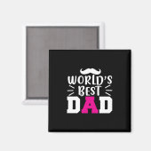 Aimant Le meilleur papa du monde (Recto/Verso)