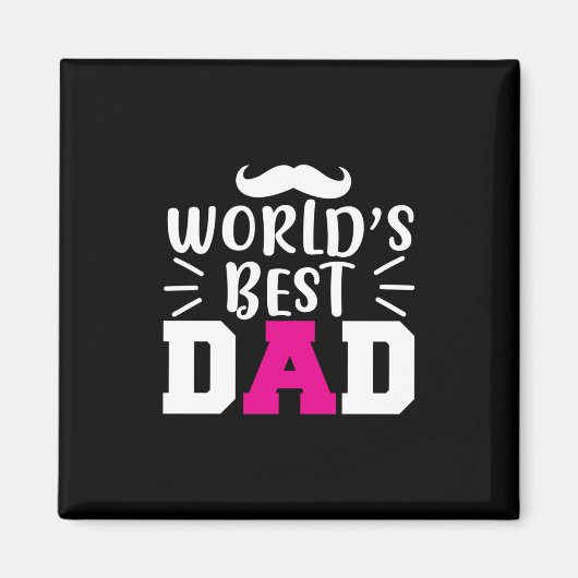 Aimant Le meilleur papa du monde (Devant)