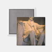 Aimant Le mémorial Lincoln à Washington DC. (Recto/Verso)