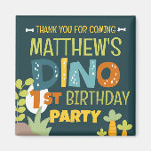 Aimant Le Merci d'anniversaire de la petite Dino Dinosaur (Devant)