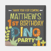Aimant Le Merci d'anniversaire de la petite Dino Dinosaur (Devant)