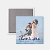 Aimant Le Merci photo Mariage moderne Favoriser (Recto/Verso)