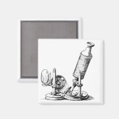 Aimant Le microscope de Robert Hooke (Recto/Verso)