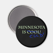 Aimant Le Minnesota est Cool - et froid ! (Recto/Verso)