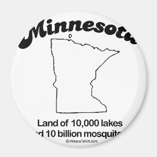 Aimant Le MINNESOTA - T-shirts "de DEVISE d'ÉTAT du