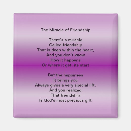 Aimant Le miracle de l'amitié (Devant)