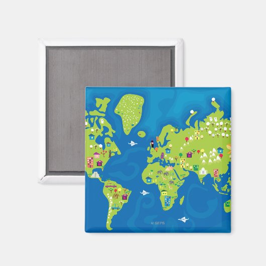 Aimant Le Monde (Recto/Verso)