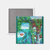 Aimant Le monde, chaque a fleuri マ à pied グ (Recto/Verso)