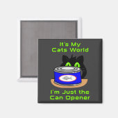 Aimant Le monde des chats (Recto/Verso)