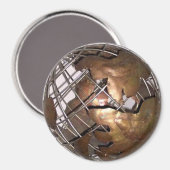 Aimant Le monde en 3D (Recto/Verso)