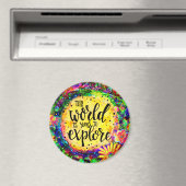 Aimant Le monde est à vous d'explorer (In Situ (Lave-vaisselle))