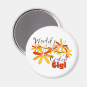 Aimant Le monde floral de la Gigi la plus cool (Recto/Verso)
