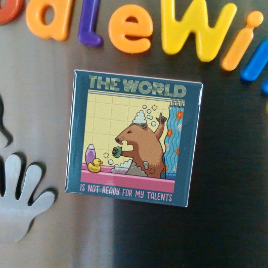 Aimant Le monde n'est pas prêt à chanter la marmotte