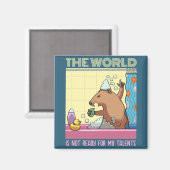 Aimant Le monde n'est pas prêt à chanter la marmotte (Recto/Verso)