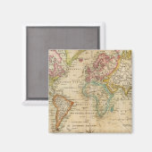 Aimant Le monde sur la projection de Mercator (Recto/Verso)