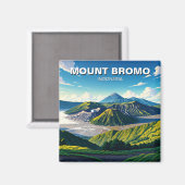 Aimant Le Mont Bromo Indonésie Voyage (Recto/Verso)