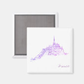 Aimant Le Mont Saint Michel Architecture France (Recto/Verso)